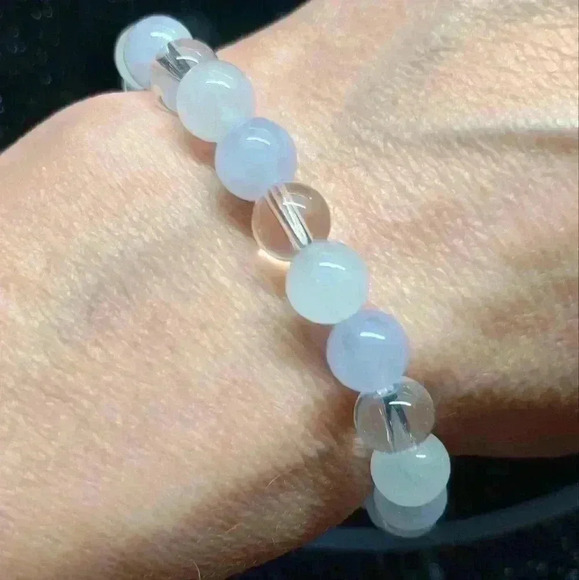 Labradorite, Crystal Quartz & Selenite Wellness Bracelet for Protection 🙏 - Picture 1 of 7